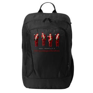 Funny Santa Trump Have Yourself A Merry Maga Christmas Xmas City Backpack