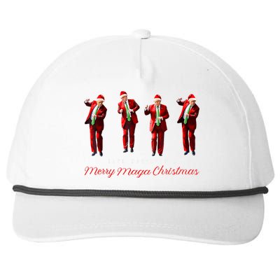 Funny Santa Trump Have Yourself A Merry Maga Christmas Xmas Snapback Five-Panel Rope Hat