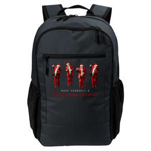 Funny Santa Trump Have Yourself A Merry Maga Christmas Xmas Daily Commute Backpack