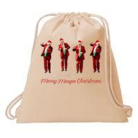 Funny Santa Trump Have Yourself A Merry Maga Christmas Xmas Drawstring Bag