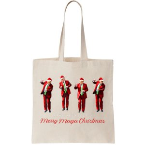 Funny Santa Trump Have Yourself A Merry Maga Christmas Xmas Tote Bag