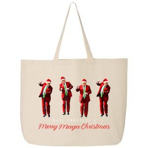 Funny Santa Trump Have Yourself A Merry Maga Christmas Xmas 25L Jumbo Tote