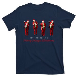 Funny Santa Trump Have Yourself A Merry Maga Christmas Xmas T-Shirt