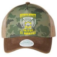 Funny Sheriff T Retired Deputy Sheriff Legacy Tie Dye Trucker Hat
