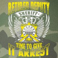 Funny Sheriff T Retired Deputy Sheriff Legacy Tie Dye Trucker Hat