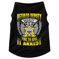 Funny Sheriff T Retired Deputy Sheriff Doggie Tank