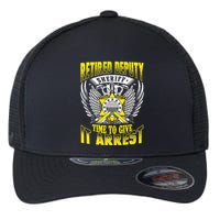 Funny Sheriff T Retired Deputy Sheriff Flexfit Unipanel Trucker Cap