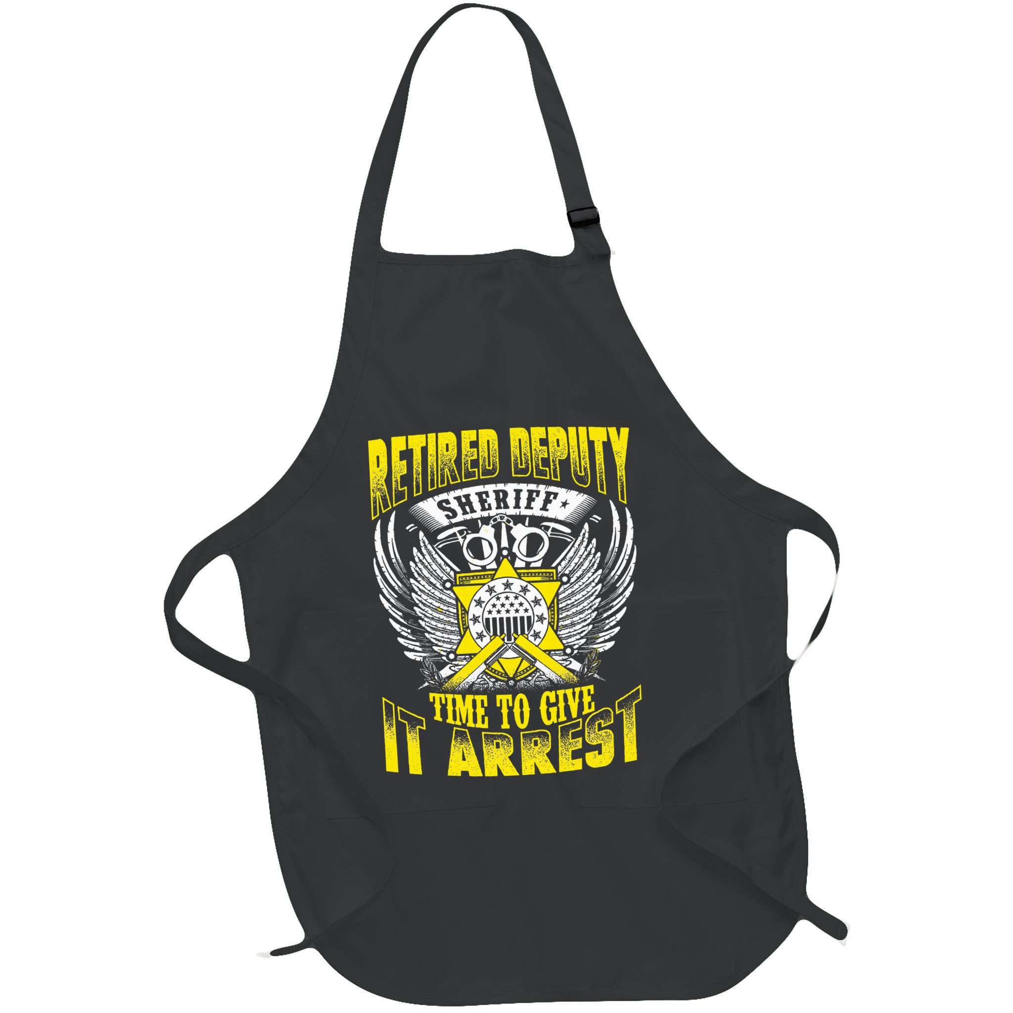 Funny Sheriff T Retired Deputy Sheriff Apron