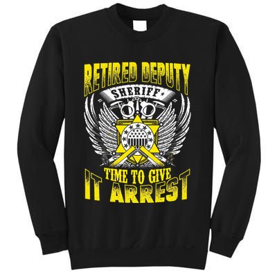 Funny Sheriff T Retired Deputy Sheriff Sweatshirt