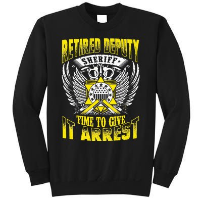 Funny Sheriff T Retired Deputy Sheriff Sweatshirt