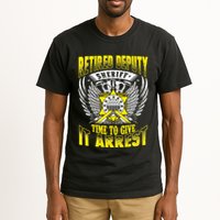 Funny Sheriff T Retired Deputy Sheriff Tall T-Shirt