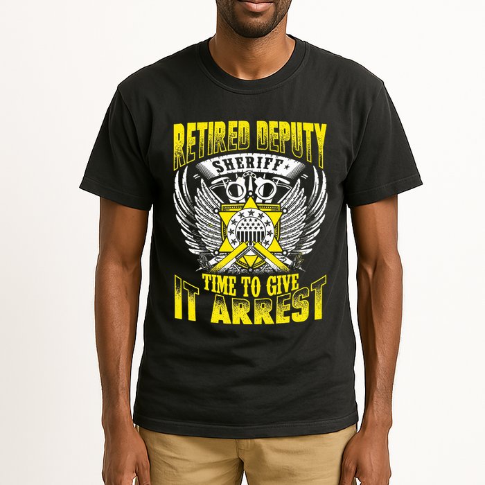 Funny Sheriff T Retired Deputy Sheriff Tall T-Shirt
