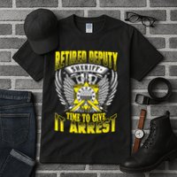 Funny Sheriff T Retired Deputy Sheriff Tall T-Shirt