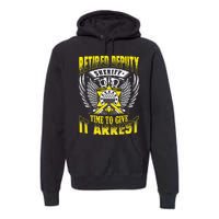 Funny Sheriff T Retired Deputy Sheriff Premium Hoodie