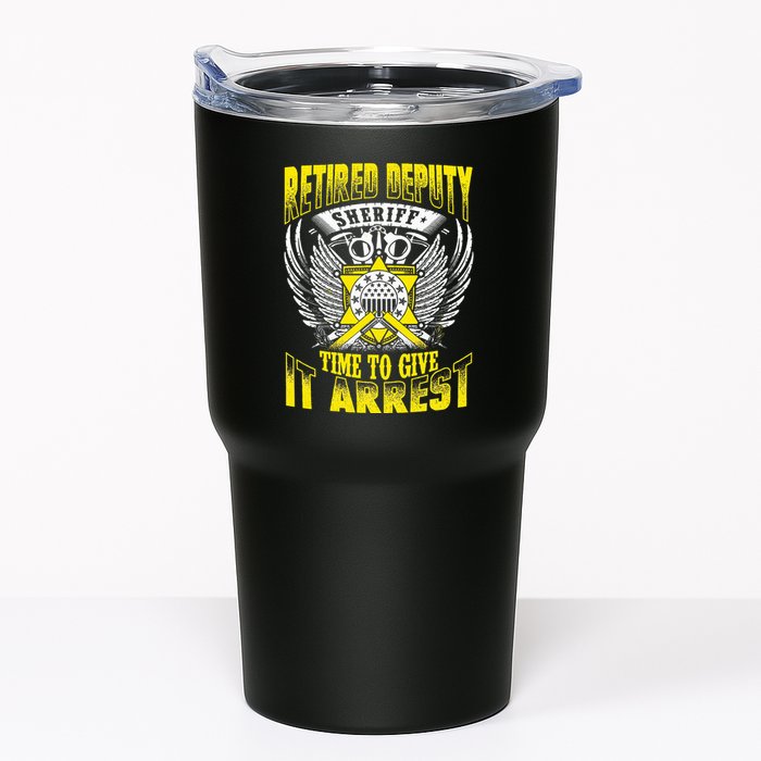 Funny Sheriff T Retired Deputy Sheriff Tumbler