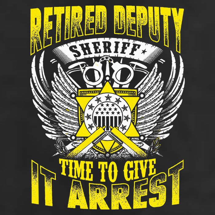 Funny Sheriff T Retired Deputy Sheriff 25L Jumbo Tote