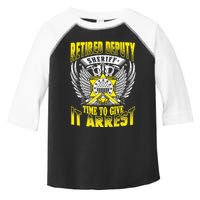 Funny Sheriff T Retired Deputy Sheriff Toddler Fine Jersey T-Shirt