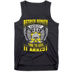 Funny Sheriff T Retired Deputy Sheriff Tank Top