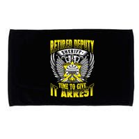 Funny Sheriff T Retired Deputy Sheriff Microfiber Hand Towel
