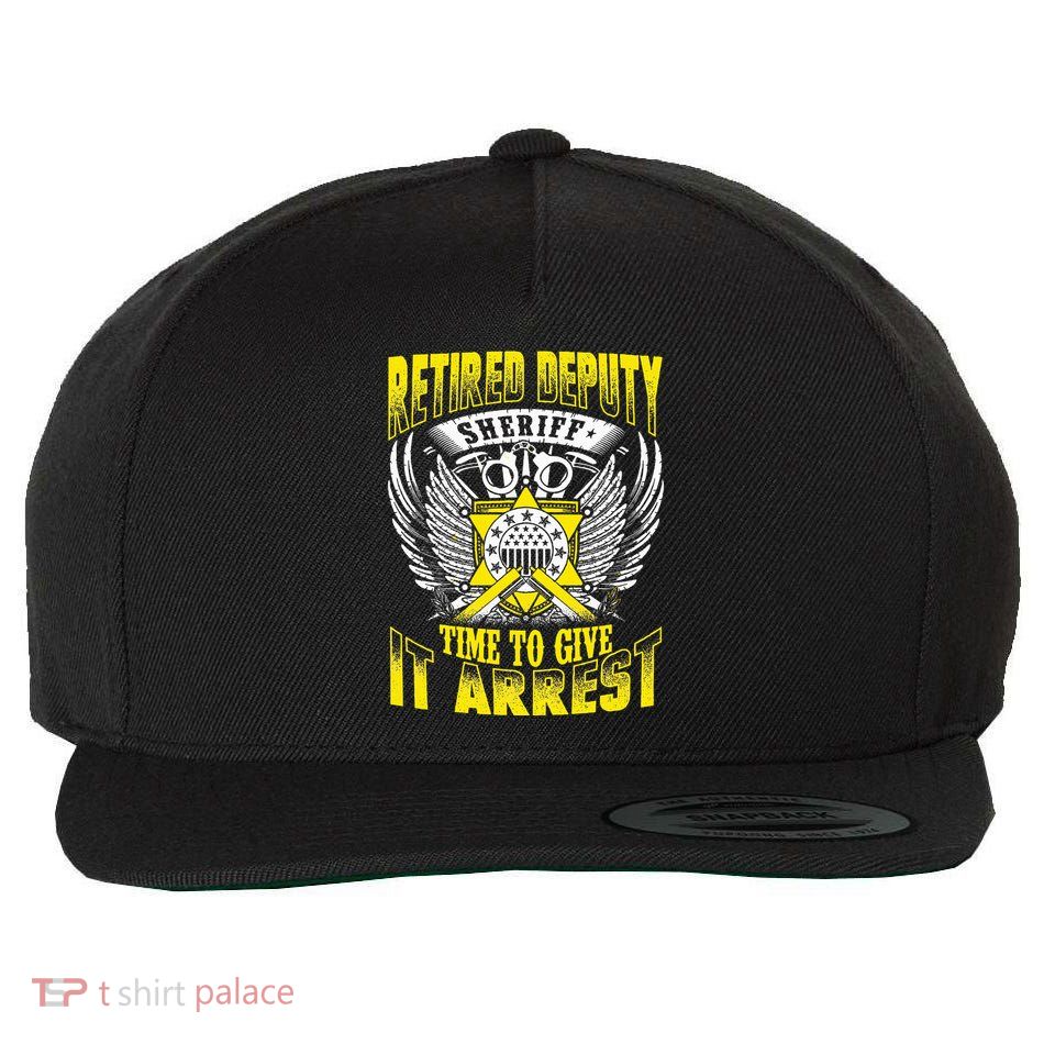 Funny Sheriff T Retired Deputy Sheriff Wool Snapback Cap