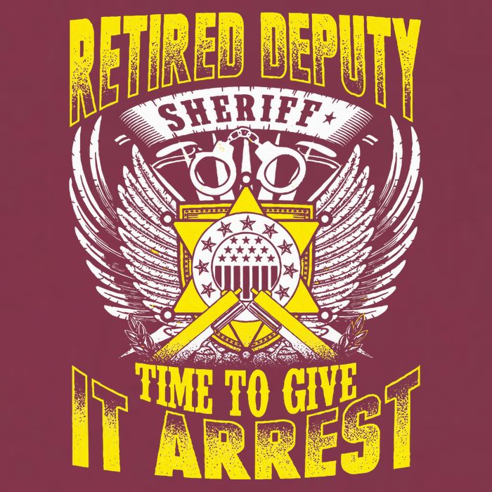 Funny Sheriff T Retired Deputy Sheriff 16oz Travel Tumbler