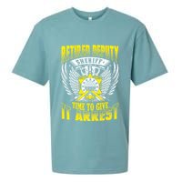 Funny Sheriff T Retired Deputy Sheriff Sueded Cloud Jersey T-Shirt