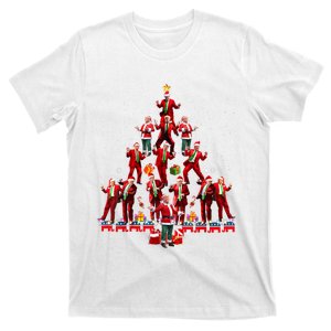 Funny Santa Trump Dance Tree Christmas Pajama Xmas T-Shirt