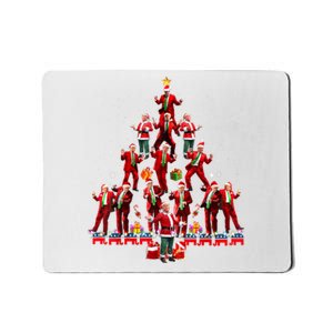 Funny Santa Trump Dance Tree Christmas Pajama Xmas Mousepad