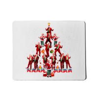 Funny Santa Trump Dance Tree Christmas Pajama Xmas Mousepad