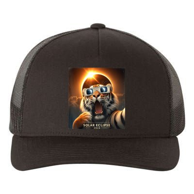 Funny Selfie Tiger Solar Eclipse Yupoong Adult 5-Panel Trucker Hat