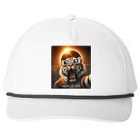 Funny Selfie Tiger Solar Eclipse Snapback Five-Panel Rope Hat