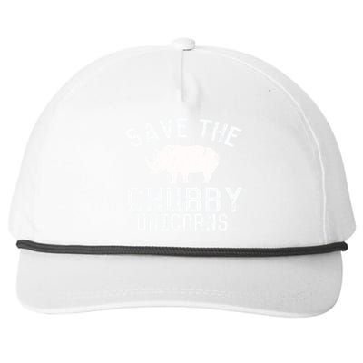 Funny Save the Chubby Unicorns Fat Rhino Hoodie Snapback Five-Panel Rope Hat