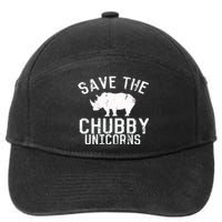 Funny Save the Chubby Unicorns Fat Rhino Hoodie 7-Panel Snapback Hat