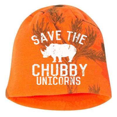 Funny Save the Chubby Unicorns Fat Rhino Hoodie Kati - Camo Knit Beanie