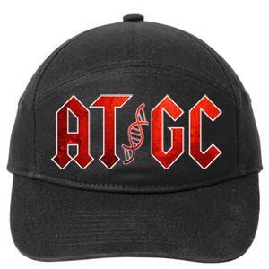 Funny Science Teacher Gift DNA ATGC 7-Panel Snapback Hat