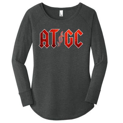 Funny Science Teacher Gift DNA ATGC Women's Perfect Tri Tunic Long Sleeve Shirt