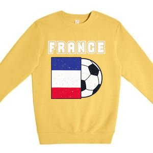 France Soccer Team Flag Premium Crewneck Sweatshirt