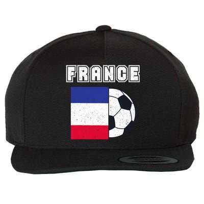 France Soccer Team Flag Wool Snapback Cap