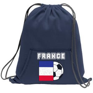 France Soccer Team Flag Sweatshirt Cinch Pack Bag