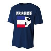 France Soccer Team Flag Performance Sprint T-Shirt