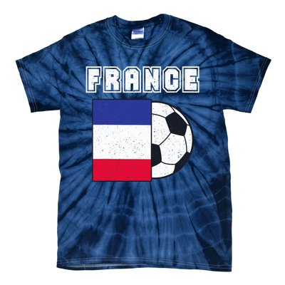 France Soccer Team Flag Tie-Dye T-Shirt