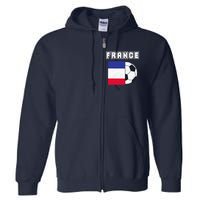 France Soccer Team Flag Full Zip Hoodie