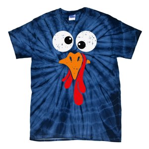 Funny Silly Turkey Face Happy Turkey Day Thanksgiving Tie-Dye T-Shirt