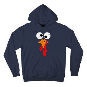 Funny Silly Turkey Face Happy Turkey Day Thanksgiving Tall Hoodie