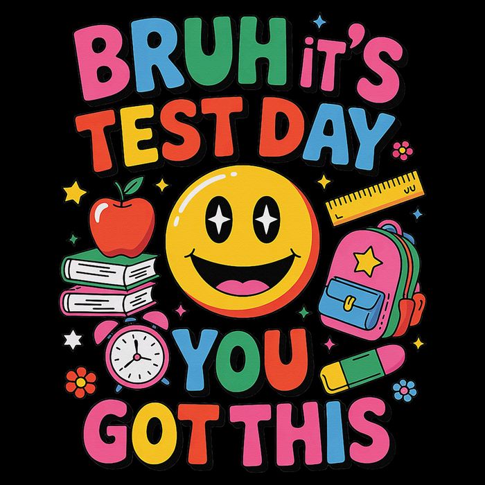 Funny School Testing Day Bruh You Got This Teacher Student Drawstring Bag
