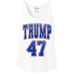 Faux Sequins Trump 2024 President Make America Trump Again Ladies Essential Tank