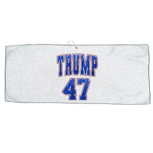 Faux Sequins Trump 2024 President Make America Trump Again Large Microfiber Waffle Golf Towel