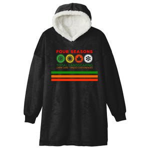 Four Season Total Landscaping Graphic Unisex S Hooded Wearable Blanket