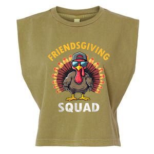 Friendsgiving Squad Turkey Funny Friends Thanksgiving 2024 Garment-Dyed Women's Muscle Tee