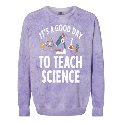 Funny Science Teacher Art For  Nerd Physics Teacher Colorblast Crewneck Sweatshirt